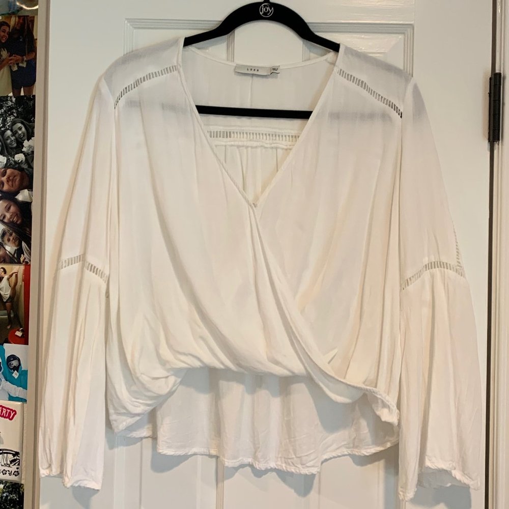 URBAN OUTFITTERS LUSH LONG SLEEVE BLOUSE